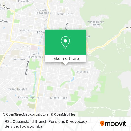 RSL Queensland Branch Pensions & Advocacy Service map