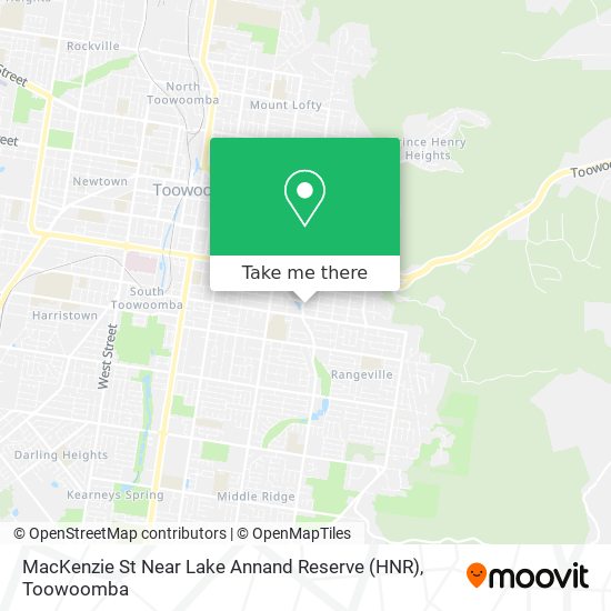 MacKenzie St Near Lake Annand Reserve (HNR) map