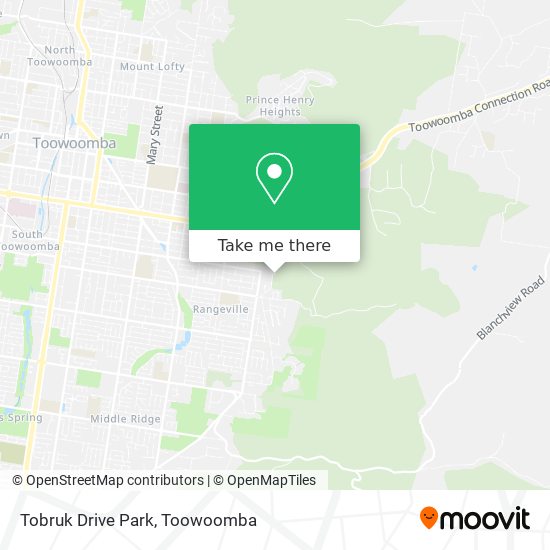 Tobruk Drive Park map