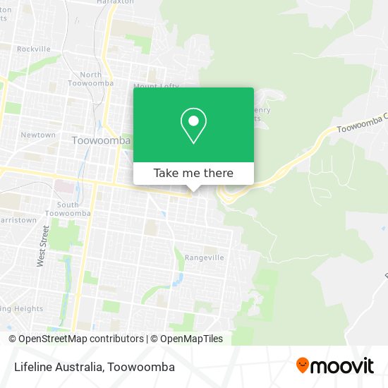 Lifeline Australia map