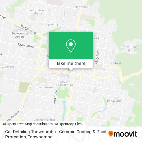 Car Detailing Toowoomba - Ceramic Coating & Paint Protection map