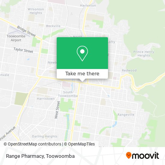 Range Pharmacy map