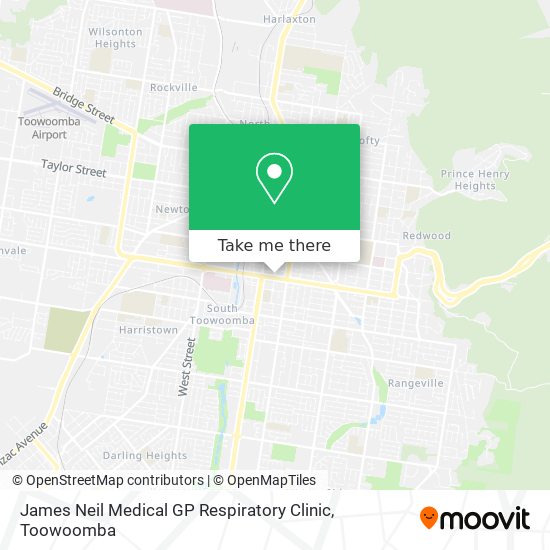 Mapa James Neil Medical GP Respiratory Clinic