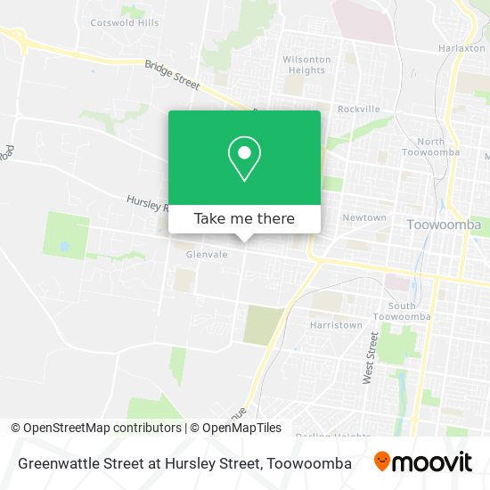 Greenwattle Street at Hursley Street map