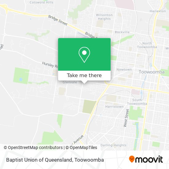 Baptist Union of Queensland map