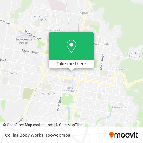Collins Body Works map