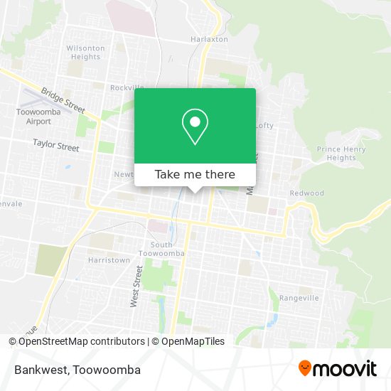 Mapa Bankwest