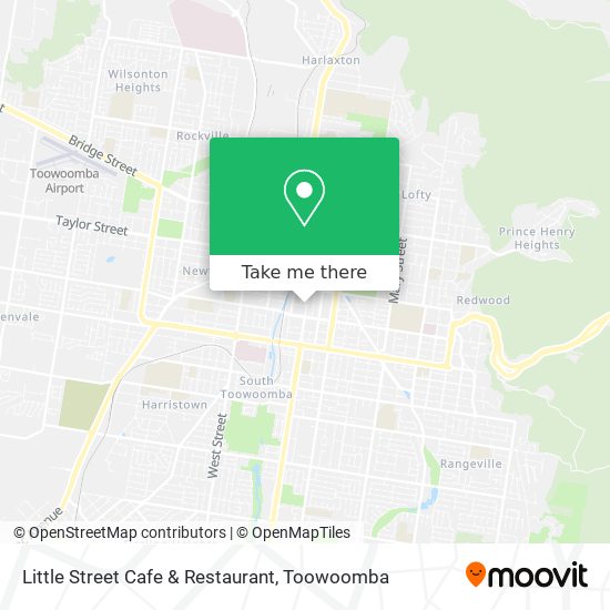 Mapa Little Street Cafe & Restaurant