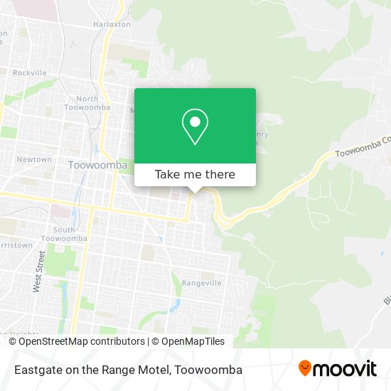 Mapa Eastgate on the Range Motel