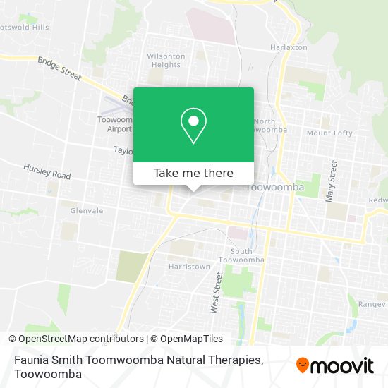 Mapa Faunia Smith Toomwoomba Natural Therapies