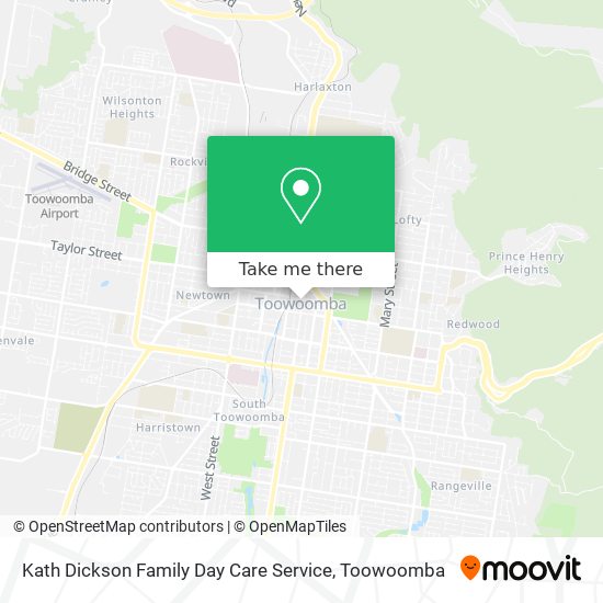 Kath Dickson Family Day Care Service map