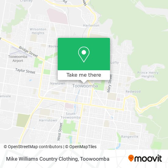 Mike Williams Country Clothing map