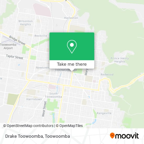 Drake Toowoomba map