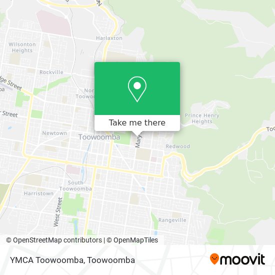 YMCA Toowoomba map