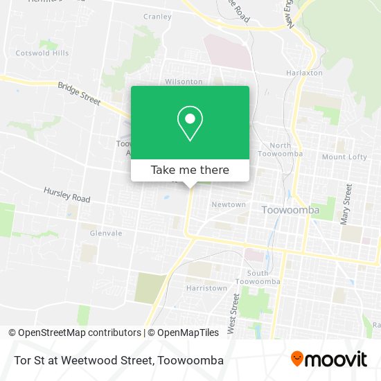 Tor St at Weetwood Street map