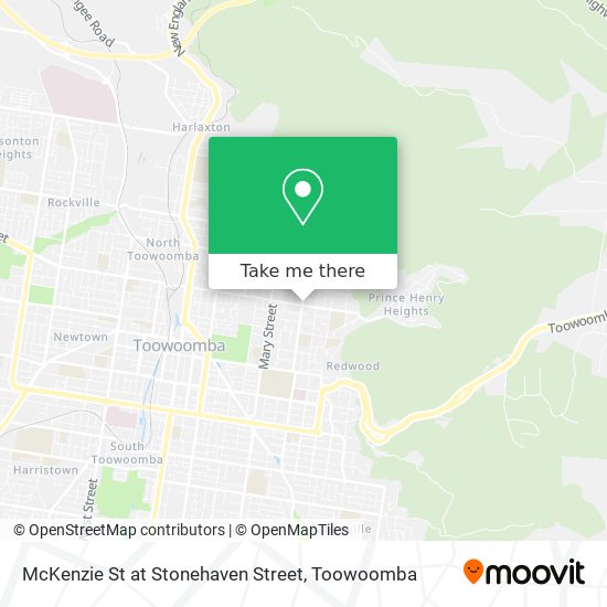McKenzie St at Stonehaven Street map
