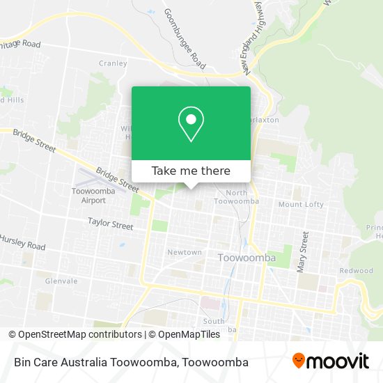 Bin Care Australia Toowoomba map