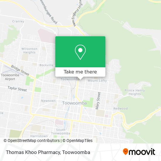 Mapa Thomas Khoo Pharmacy