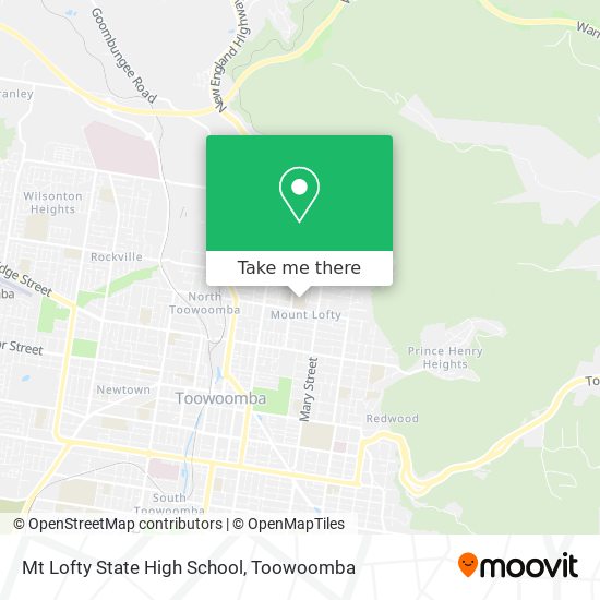 Mapa Mt Lofty State High School
