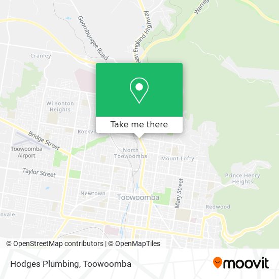 Hodges Plumbing map