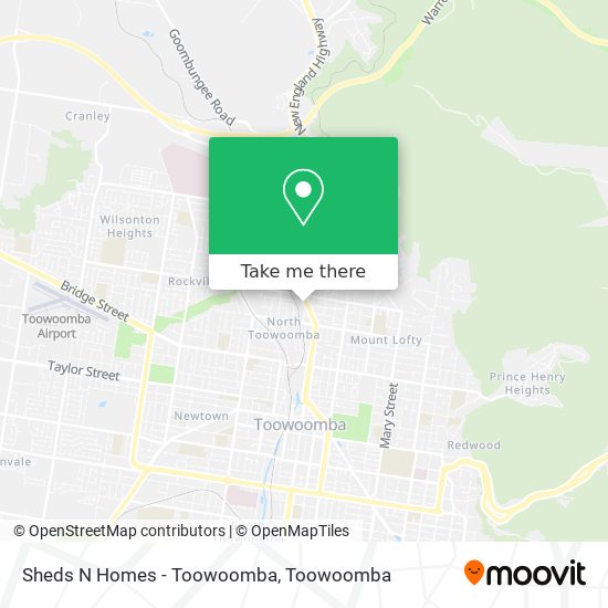 Mapa Sheds N Homes - Toowoomba