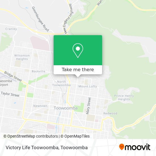 Victory Life Toowoomba map