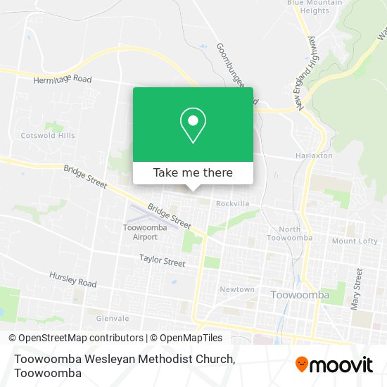 Mapa Toowoomba Wesleyan Methodist Church