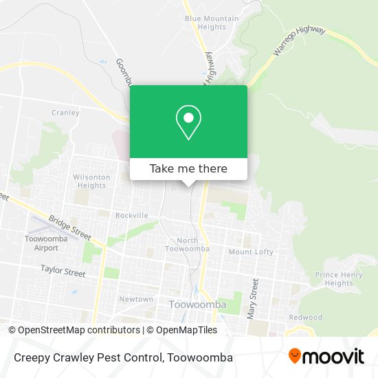 Creepy Crawley Pest Control map