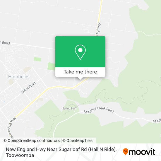 Mapa New England Hwy Near Sugarloaf Rd (Hail N Ride)