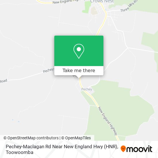 Pechey-Maclagan Rd Near New England Hwy (HNR) map