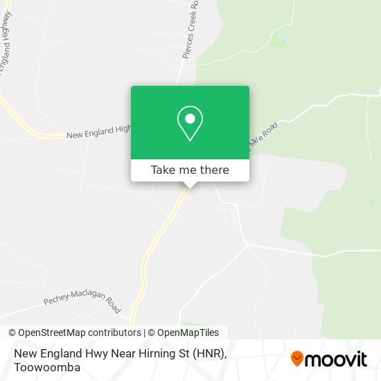 New England Hwy Near Hirning St (HNR) map