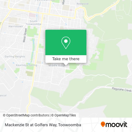 Mackenzie St at Golfers Way map