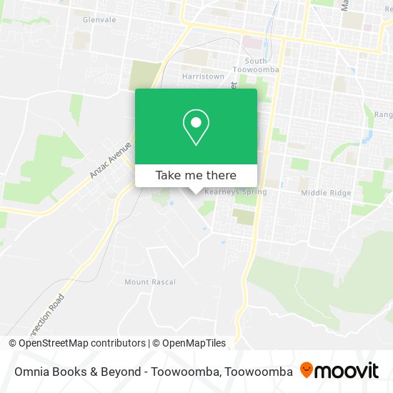 Mapa Omnia Books & Beyond - Toowoomba