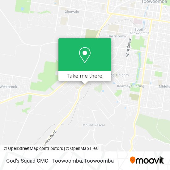 Mapa God's Squad CMC - Toowoomba