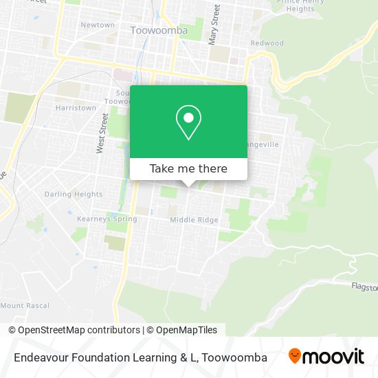 Endeavour Foundation Learning & L map