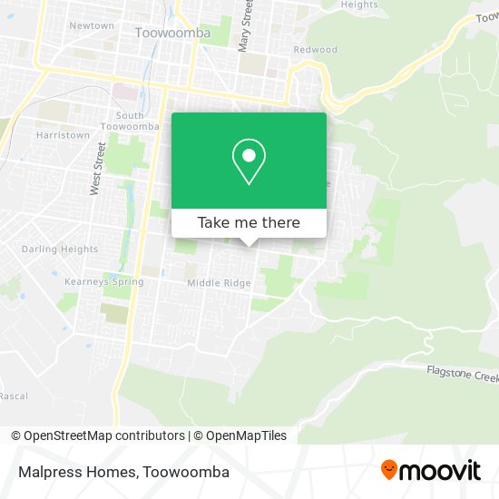 Malpress Homes map