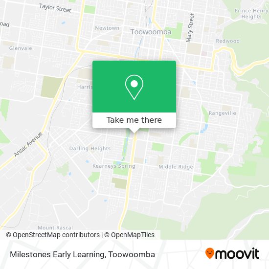 Milestones Early Learning map