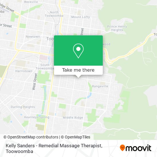 Kelly Sanders - Remedial Massage Therapist map