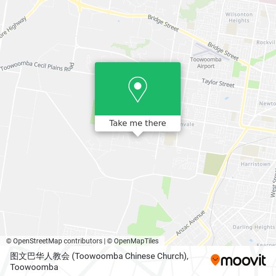 图文巴华人教会 (Toowoomba Chinese Church) map