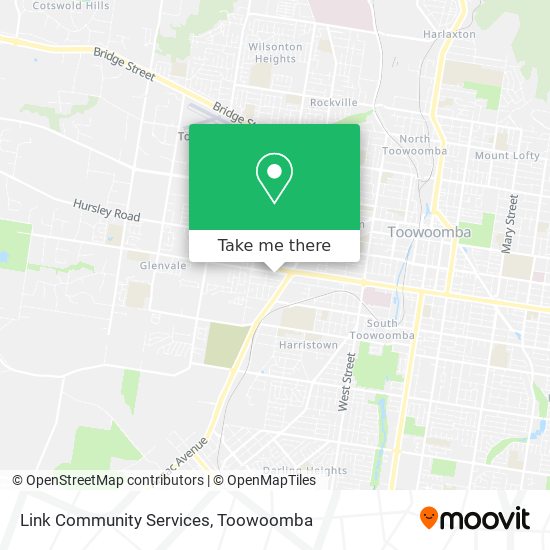 Link Community Services map