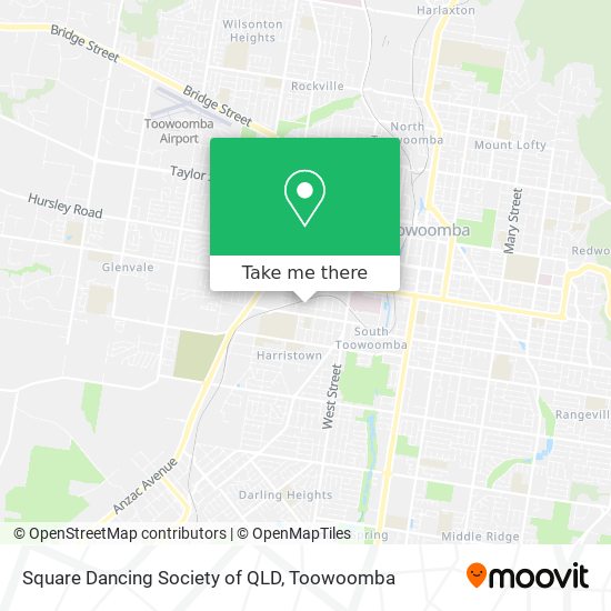 Square Dancing Society of QLD map