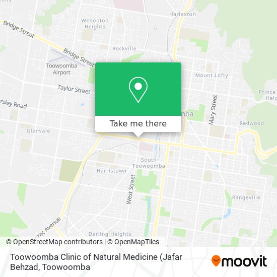 Toowoomba Clinic of Natural Medicine map