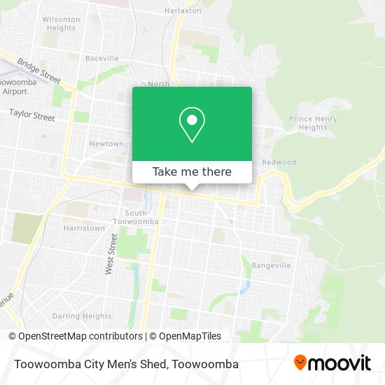 Toowoomba City Men's Shed map