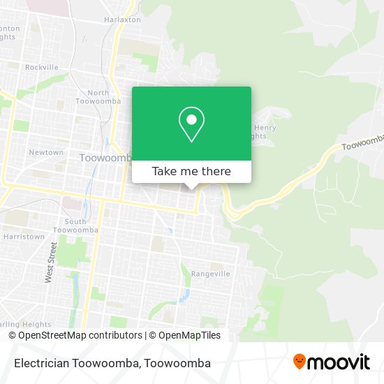 Electrician Toowoomba map