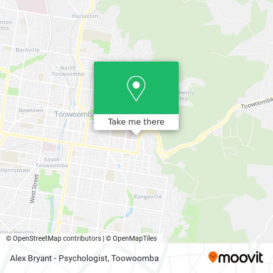 Alex Bryant - Psychologist map