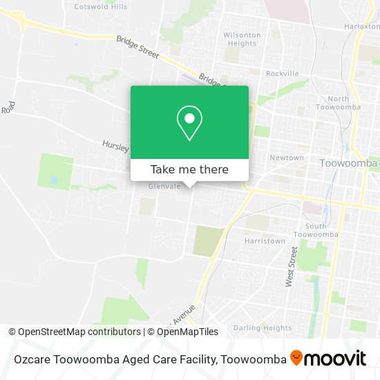 Ozcare Toowoomba Aged Care Facility map