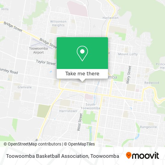 Toowoomba Basketball Association map