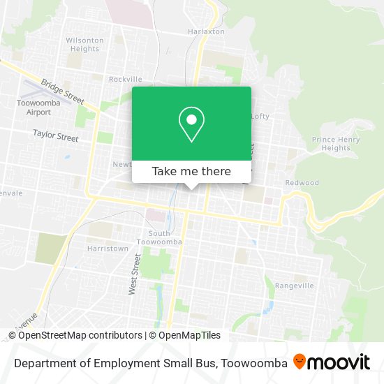 Department of Employment Small Bus map