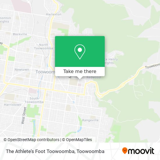The Athlete's Foot Toowoomba map