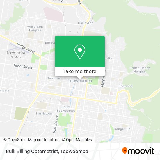 Mapa Bulk Billing Optometrist